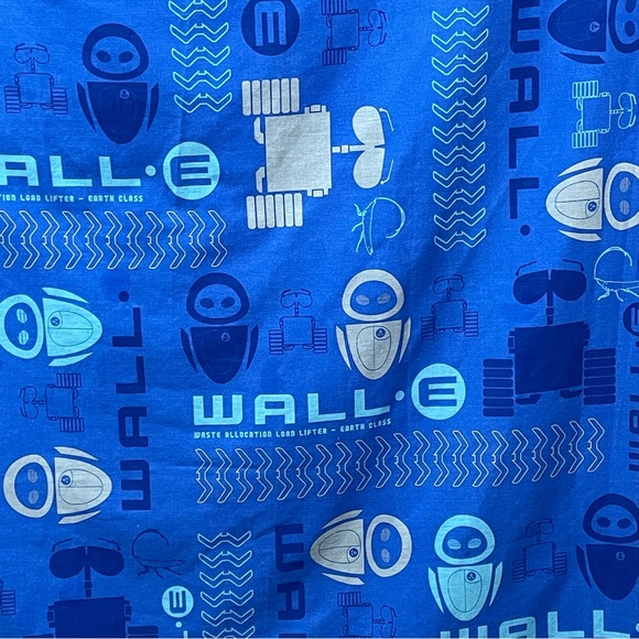 Pixar Wall-e Curtains 4 panels with tie backs 41x63 - Picture 5 of 11